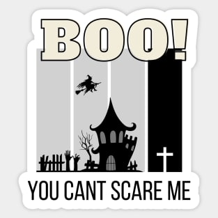 Haunted Mansion | You Can't Scare Me Halloween Classic Vintage Sticker